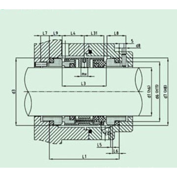 Standard Mechanical Seal for Pumpe (HUU803)